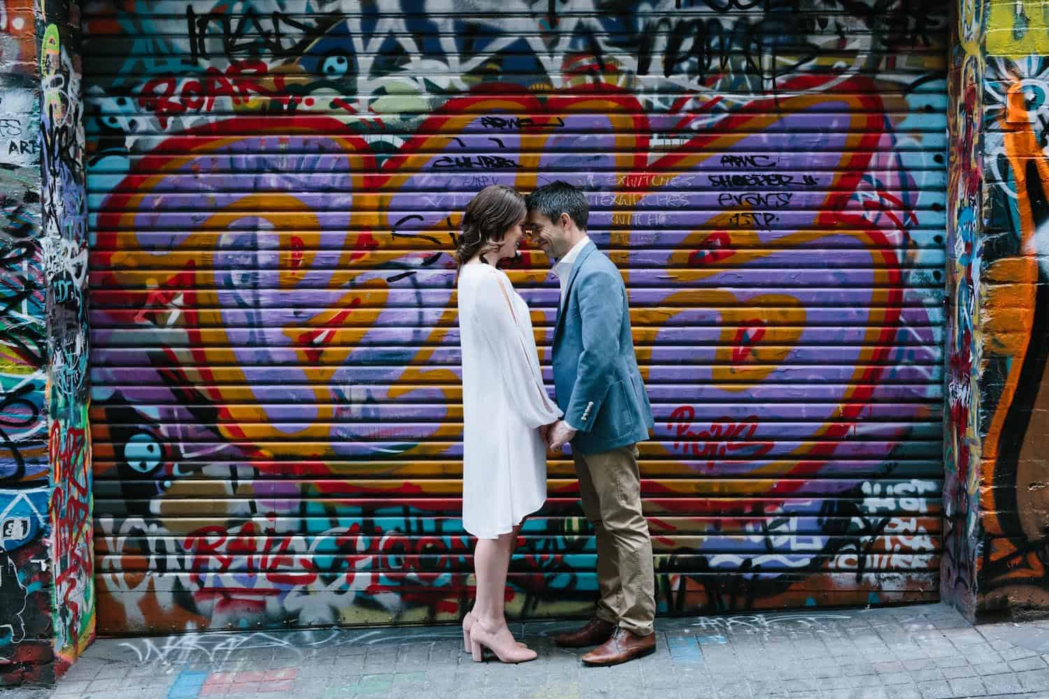 Engagement Photographer Melbourne Graffiti Walk Hosier Lane and Hardware Lane Engagement Shoot with Quila and Dave 8